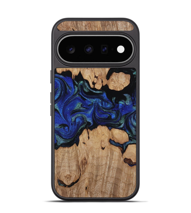 Pixel 11 Wood Phone Case - Guy (Blue, 817143)