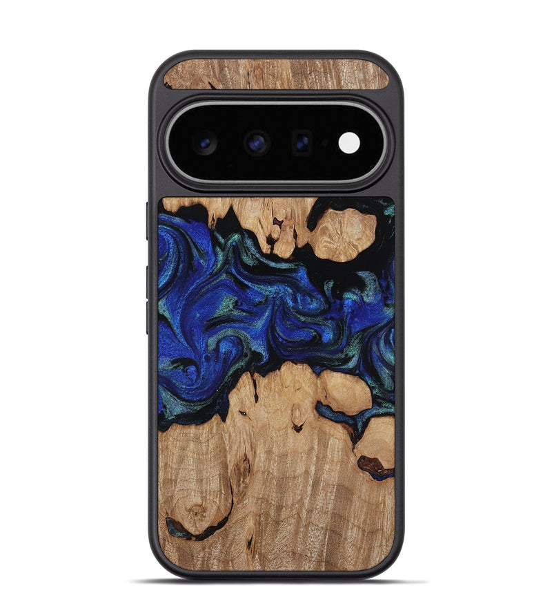 Pixel 11 Pro Wood Phone Case - Guy (Blue, 817143)