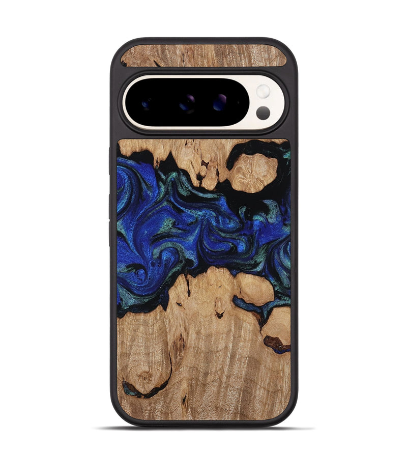 Pixel 9 Pro Wood Phone Case - Guy (Blue, 817143)