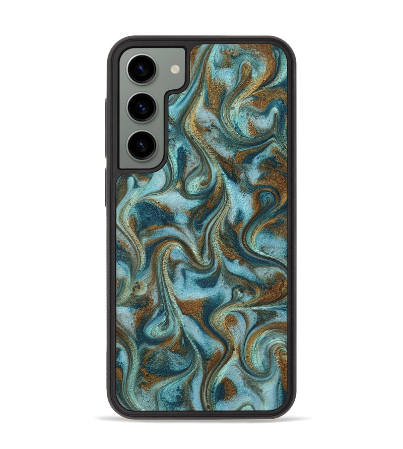 Galaxy S23 Plus ResinArt Phone Case - Tea (Teal & Gold, 817156)
