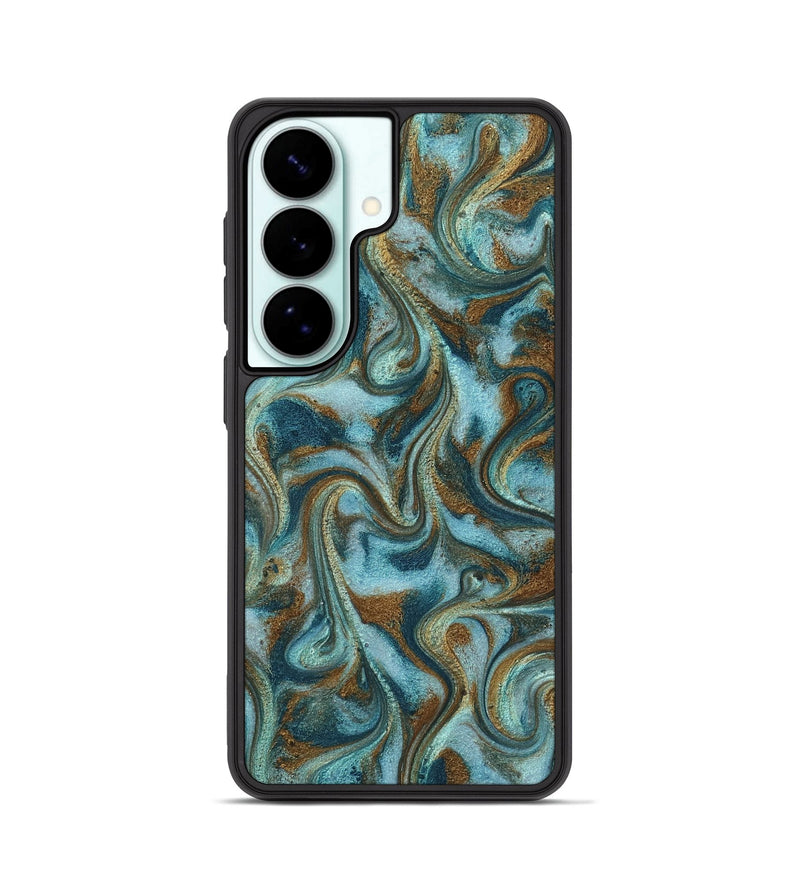 Galaxy S26 ResinArt Phone Case - Tea (Teal & Gold, 817156)