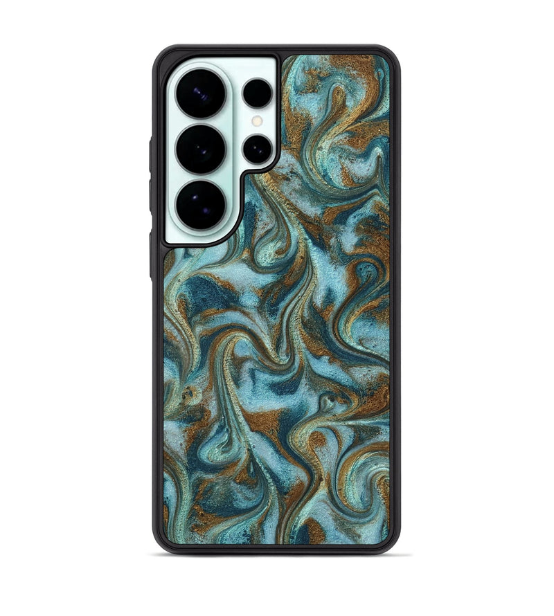 Galaxy S26 Ultra ResinArt Phone Case - Tea (Teal & Gold, 817156)