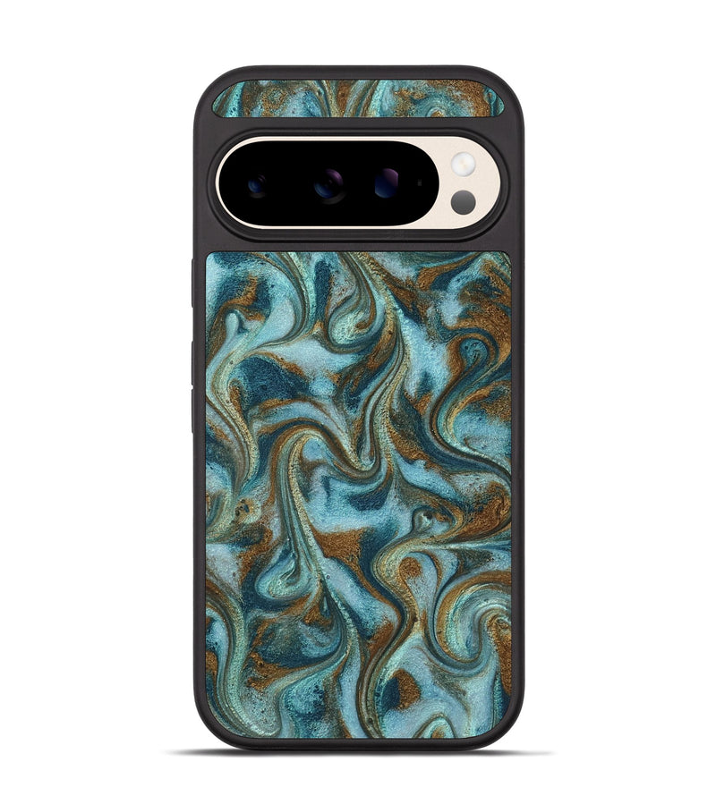 Pixel 10 ResinArt Phone Case - Tea (Teal & Gold, 817156)