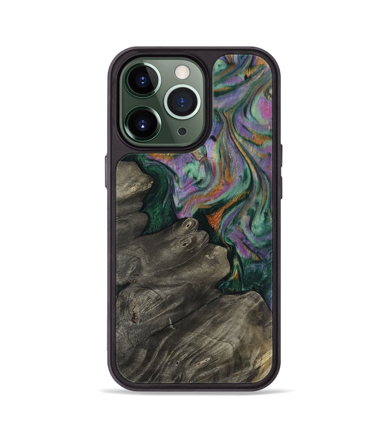 iPhone 13 Pro Wood Phone Case - Julia (Green, 817159)
