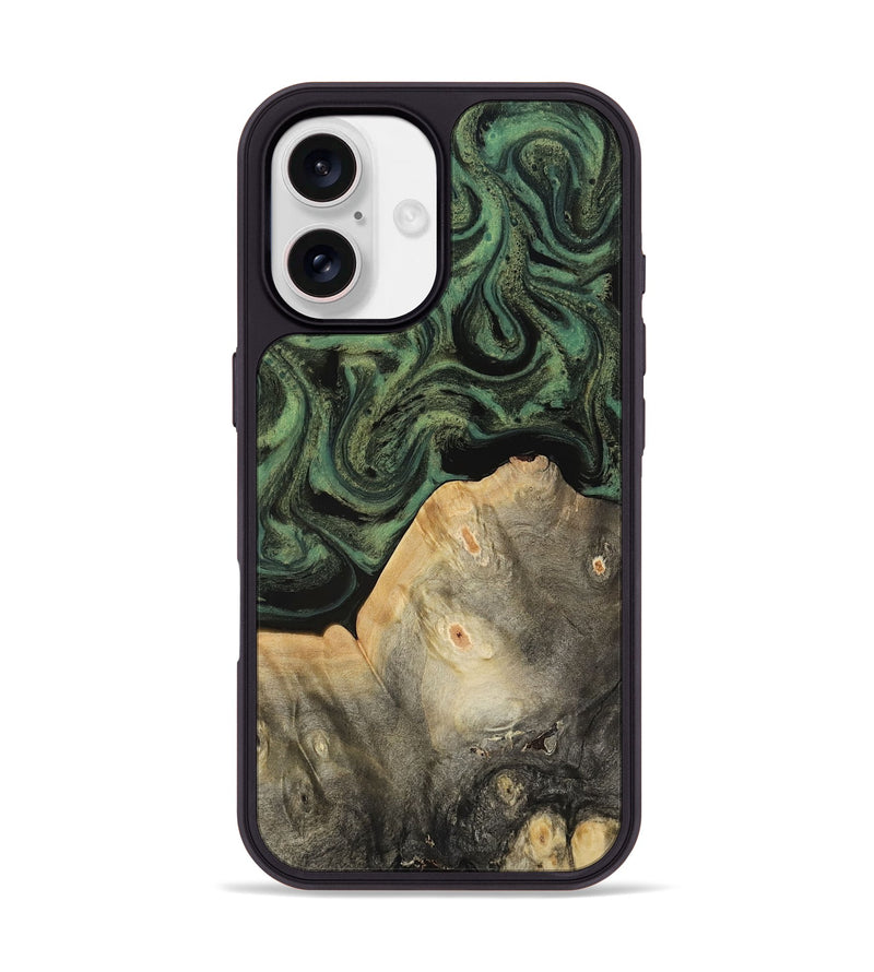 iPhone 17 Wood Phone Case - Bree (Green, 817160)