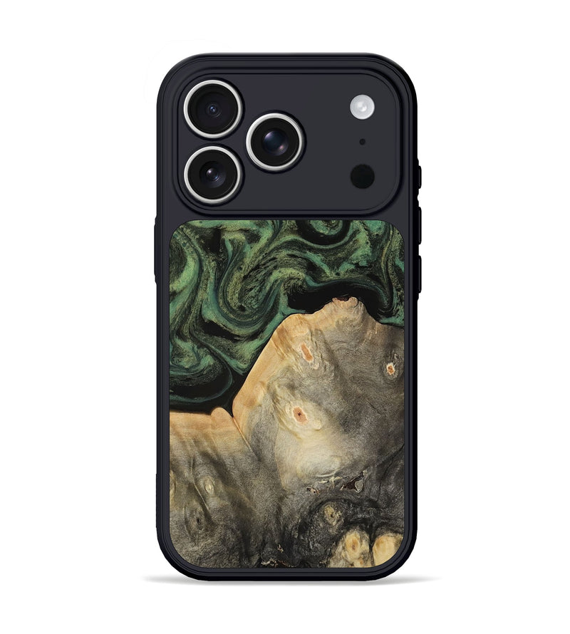 iPhone 17 Pro Wood Phone Case - Bree (Green, 817160)