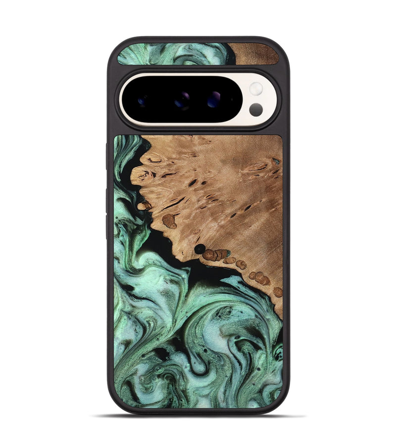 Pixel 9 Wood Phone Case - Gia (Green, 817161)