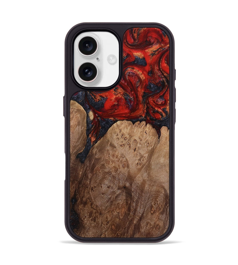 iPhone 17 Wood Phone Case - Enoch (Red, 817171)