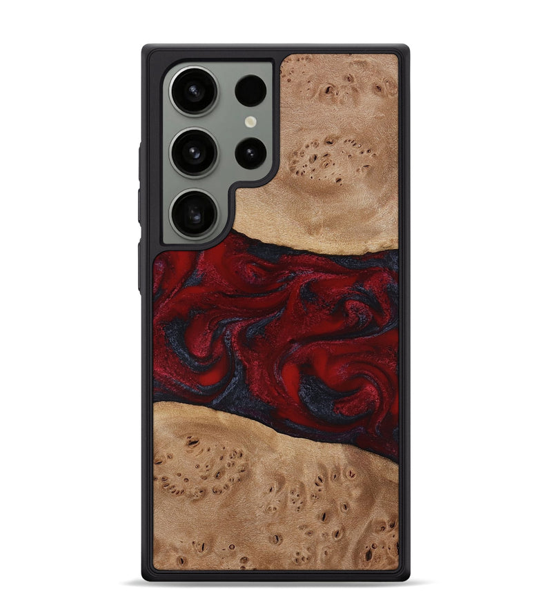 Galaxy S24 Ultra Wood Phone Case - Pauline (Red, 817172)