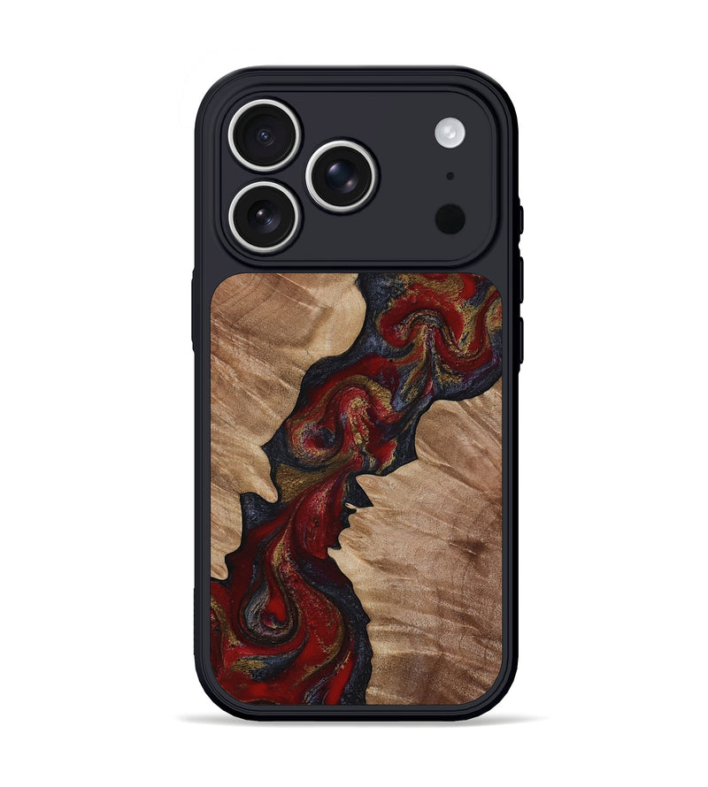 iPhone 17 Pro Wood Phone Case - Cayson (Red, 817173)