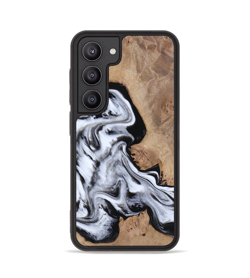 Galaxy S23 Wood Phone Case - Marion (Black & White, 817175)