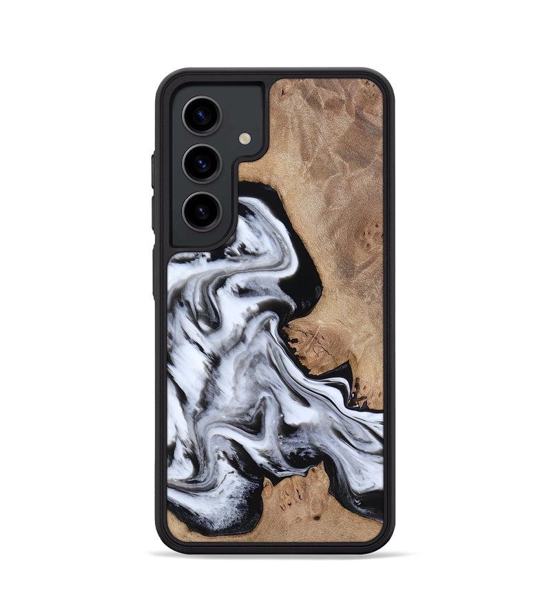 Galaxy S24 Wood Phone Case - Marion (Black & White, 817175)
