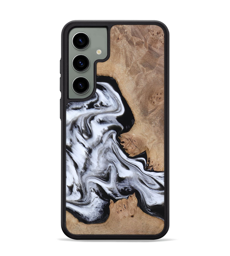 Galaxy S24 Plus Wood Phone Case - Marion (Black & White, 817175)