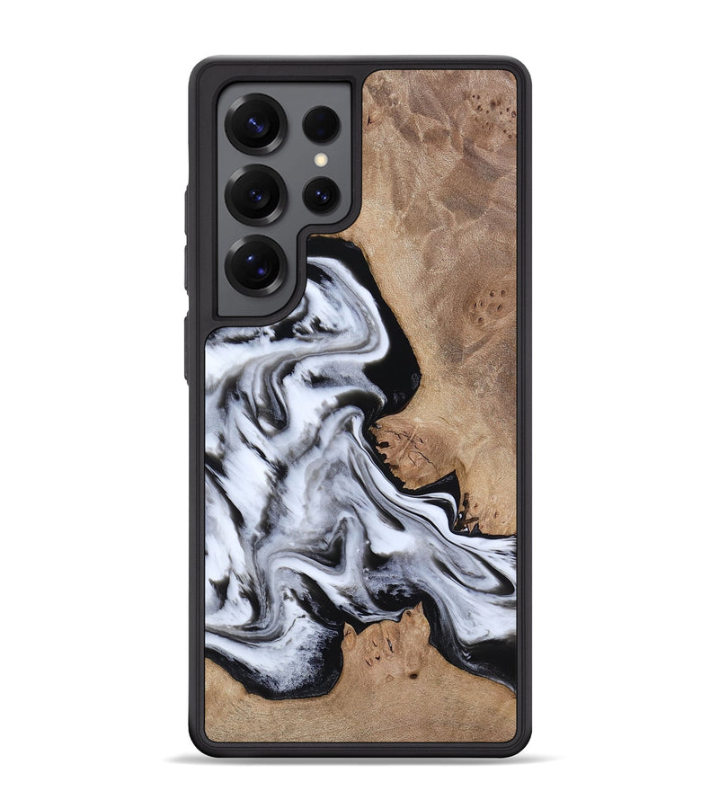 Galaxy S25 Ultra Wood Phone Case - Marion (Black & White, 817175)