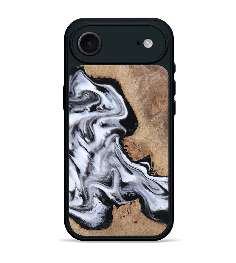 iPhone 17 Air Wood Phone Case - Marion (Black & White, 817175)