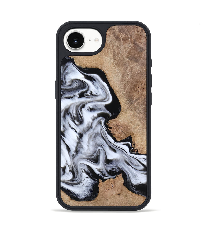 iPhone 17e Wood Phone Case - Marion (Black & White, 817175)