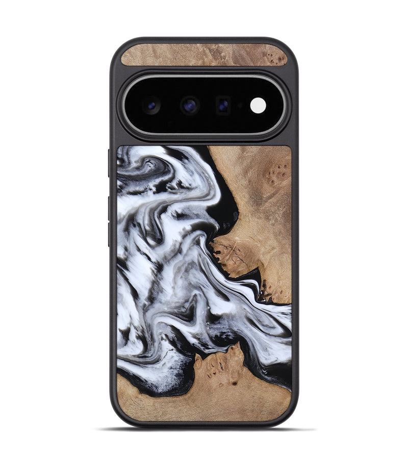 Pixel 11 Pro Wood Phone Case - Marion (Black & White, 817175)