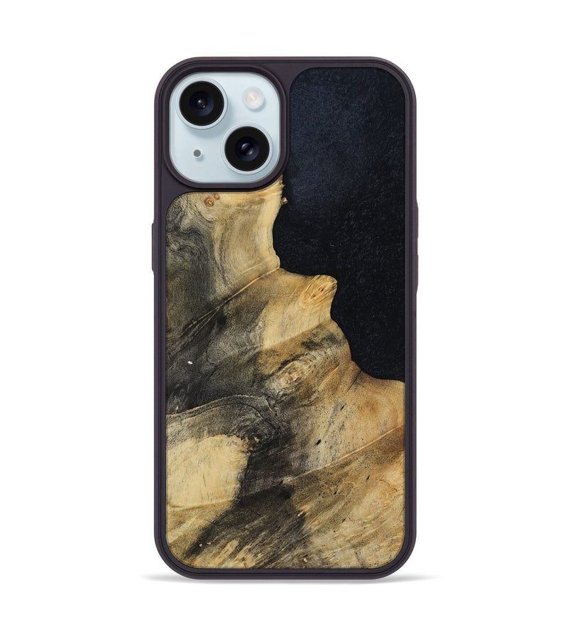 iPhone 15 Wood Phone Case - Tariq (Wood Burl, 817187)