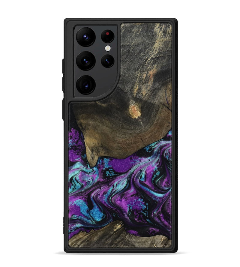 Galaxy S22 Ultra Wood Phone Case - Rayna (Purple, 817191)