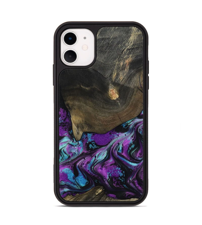 iPhone 11 Wood Phone Case - Rayna (Purple, 817191)