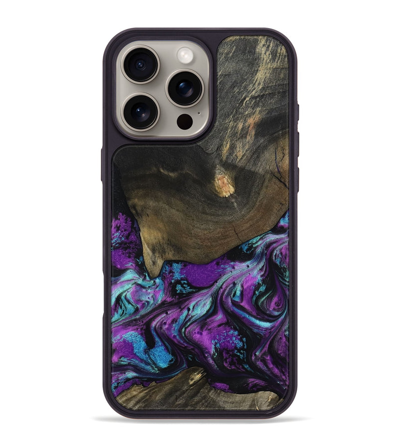 iPhone 16 Pro Max Wood Phone Case - Rayna (Purple, 817191)