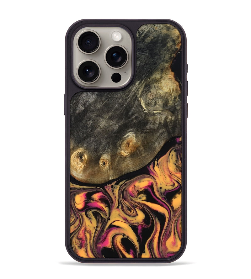 iPhone 15 Pro Max Wood Phone Case - Leander (Neon, 817204)