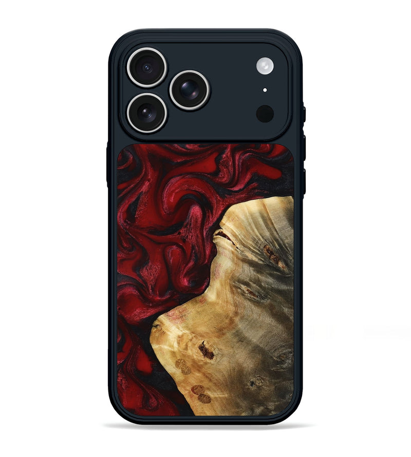 iPhone 17 Pro Max Wood Phone Case - Brionna (Red, 817212)
