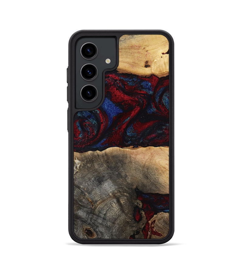 Galaxy S24 Wood Phone Case - Icie (Red, 817213)