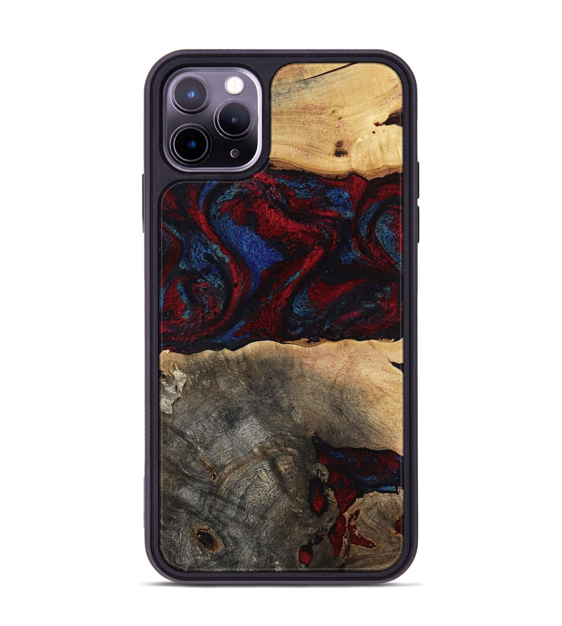 iPhone 11 Pro Max Wood Phone Case - Icie (Red, 817213)