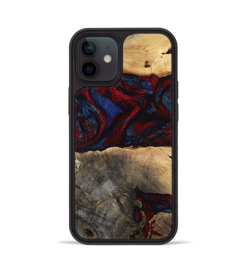 iPhone 12 Wood Phone Case - Icie (Red, 817213)