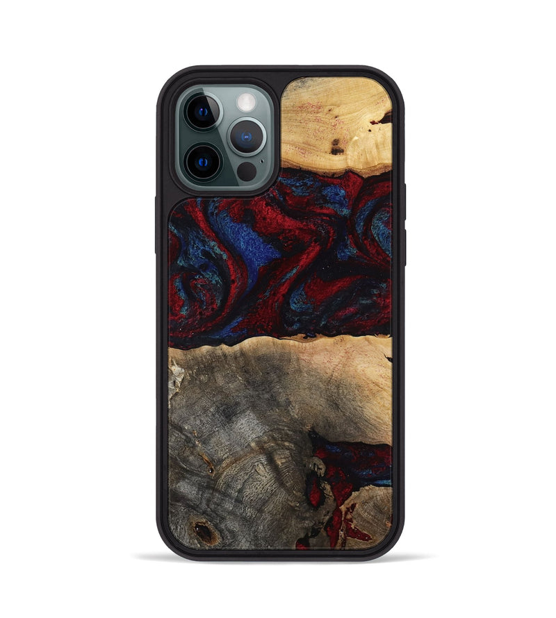 iPhone 12 Pro Wood Phone Case - Icie (Red, 817213)