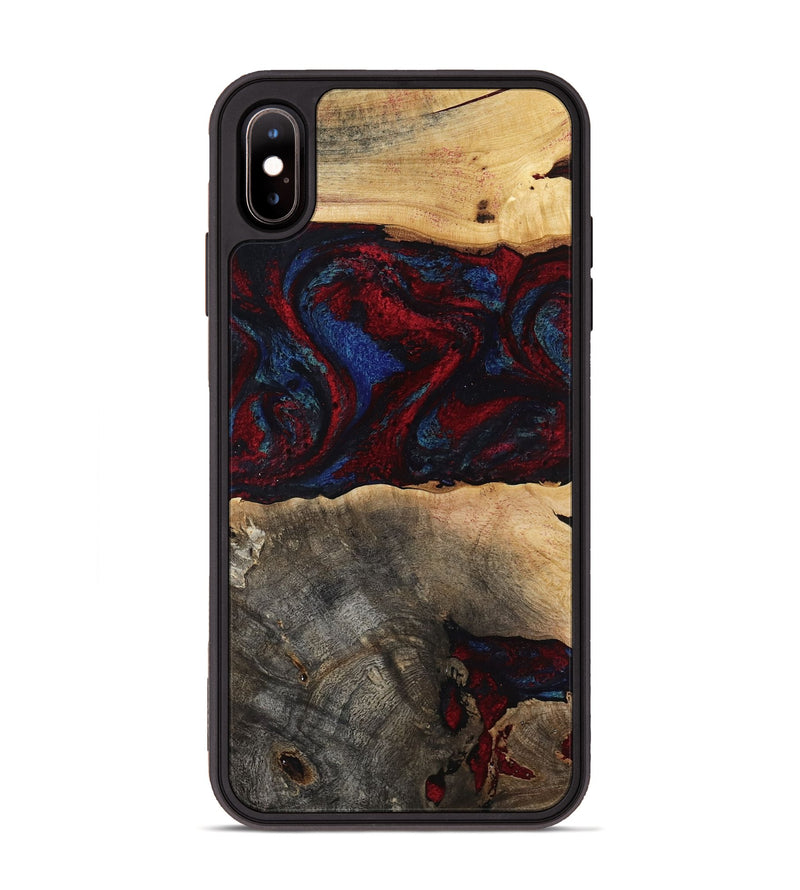 iPhone Xs Max Wood Phone Case - Icie (Red, 817213)