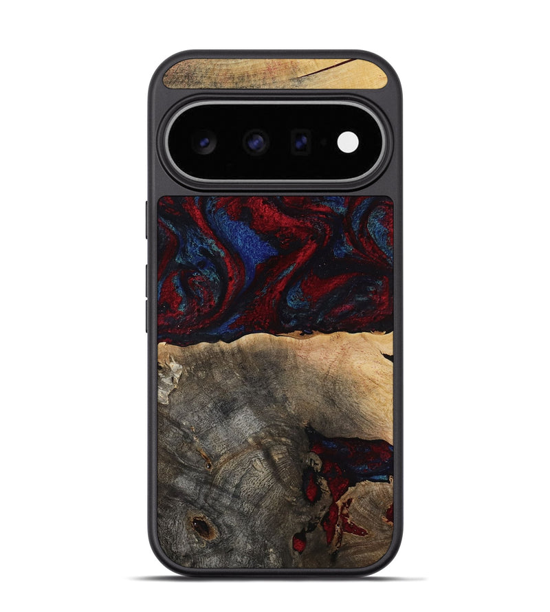 Pixel 11 Pro Wood Phone Case - Icie (Red, 817213)