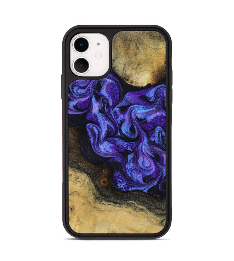 iPhone 11 Wood Phone Case - Alvah (Purple, 817216)
