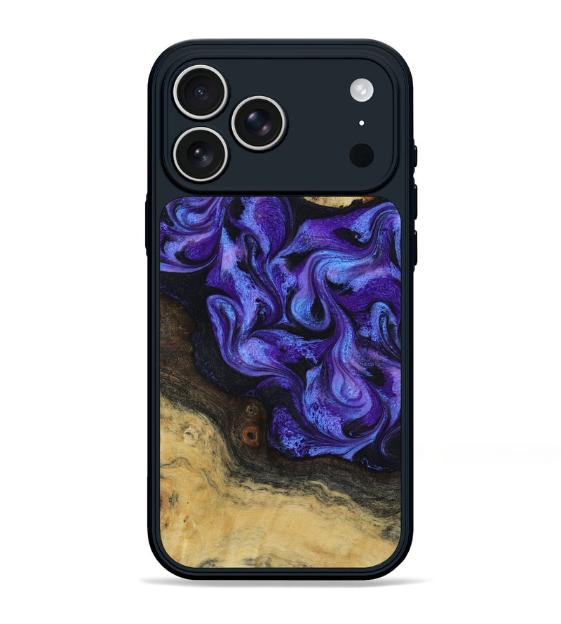iPhone 17 Pro Max Wood Phone Case - Alvah (Purple, 817216)