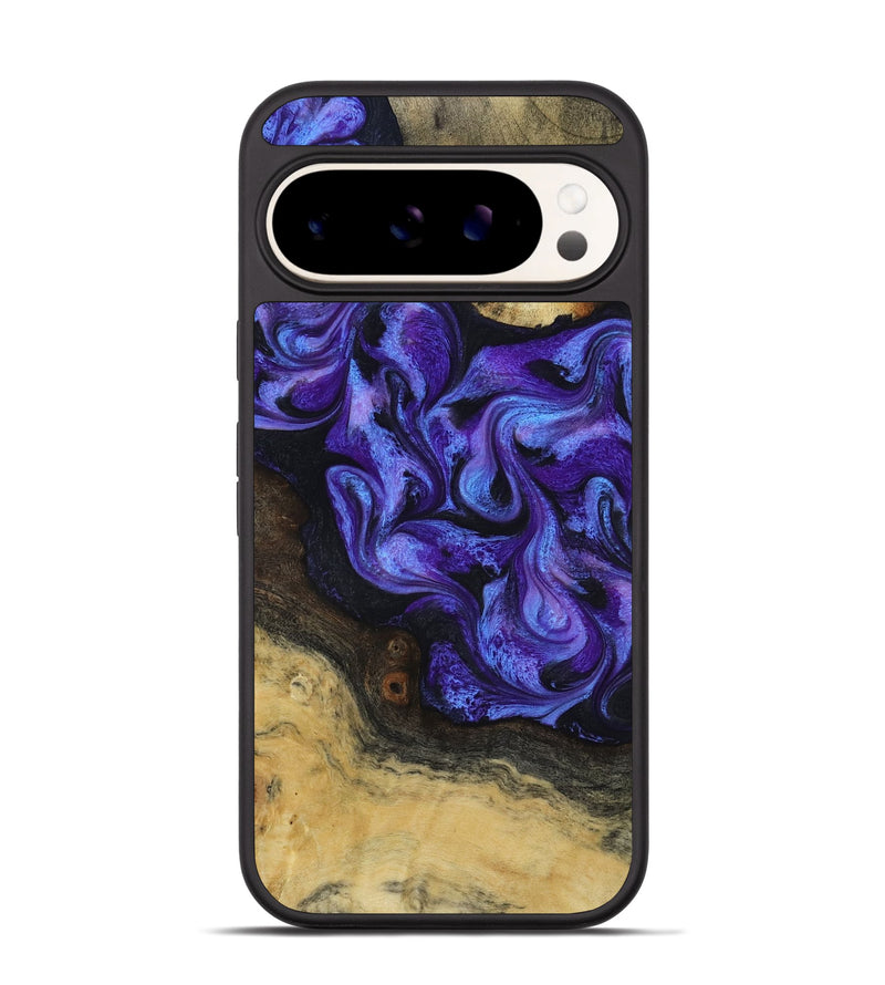 Pixel 9 Pro Wood Phone Case - Alvah (Purple, 817216)