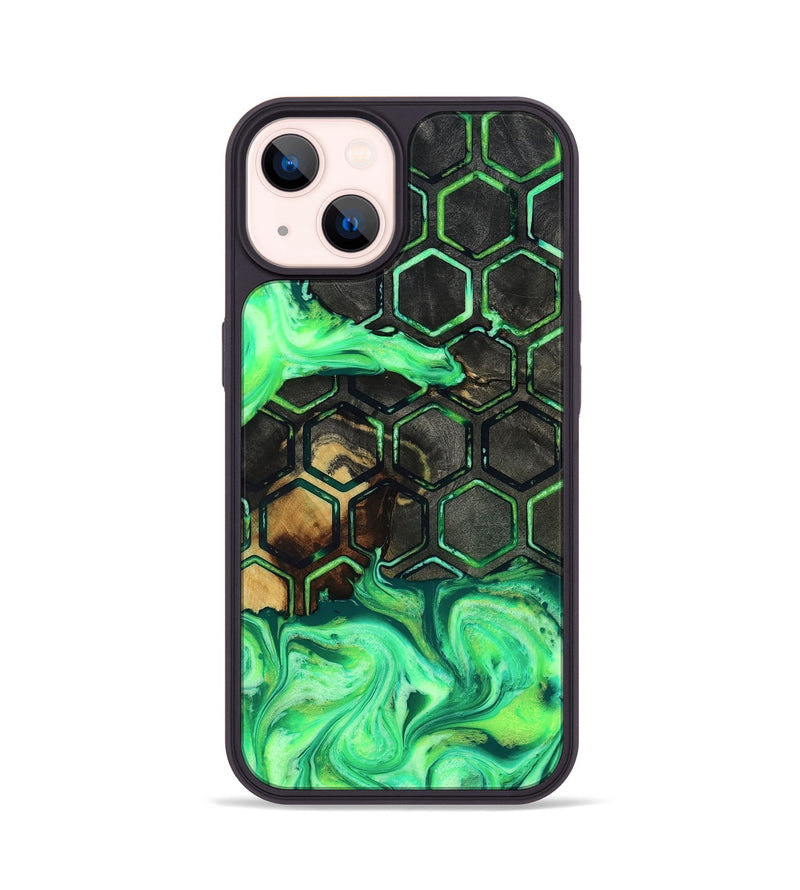 iPhone 14 Wood Phone Case - Flynn (Neon, 817218)