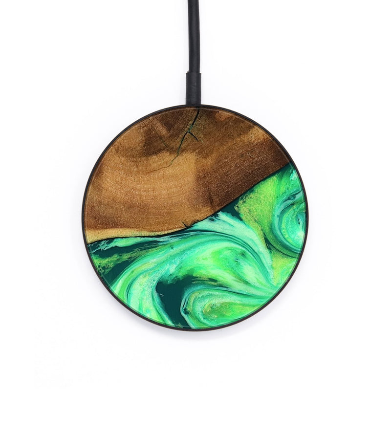 Circle Wood Wireless Charger - Earline (Neon, 817224)