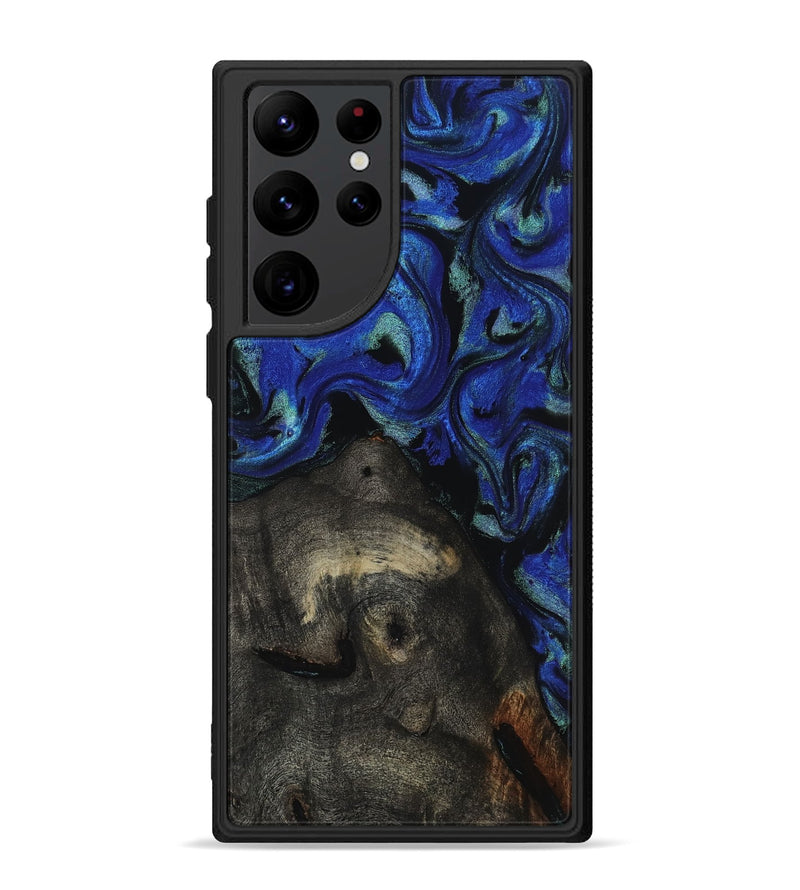 Galaxy S22 Ultra Wood Phone Case - Gage (Blue, 817237)