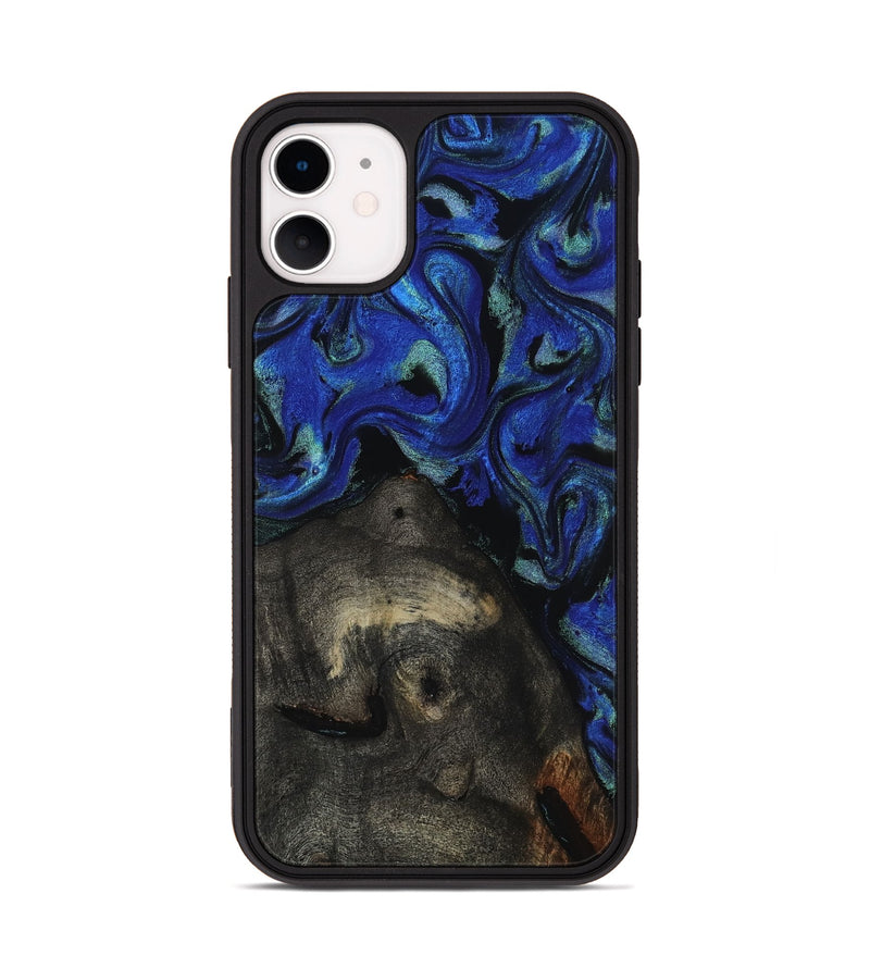 iPhone 11 Wood Phone Case - Gage (Blue, 817237)