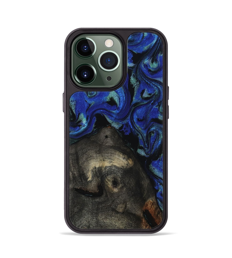 iPhone 13 Pro Wood Phone Case - Gage (Blue, 817237)