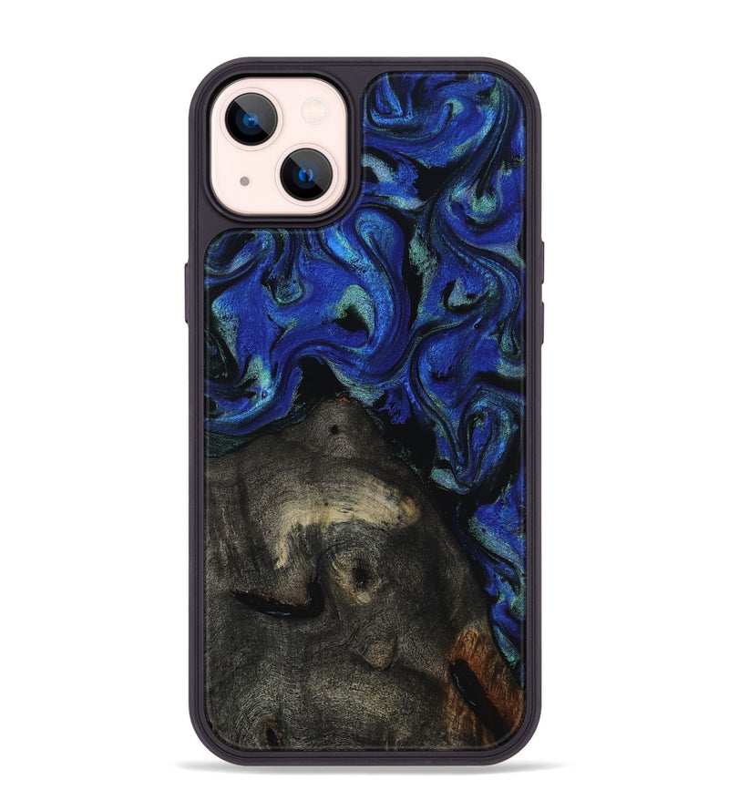 iPhone 14 Plus Wood Phone Case - Gage (Blue, 817237)