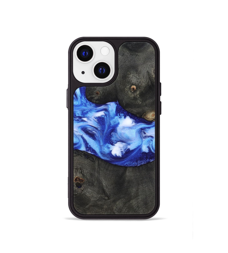 iPhone 13 mini Wood Phone Case - Paris (Blue, 817238)