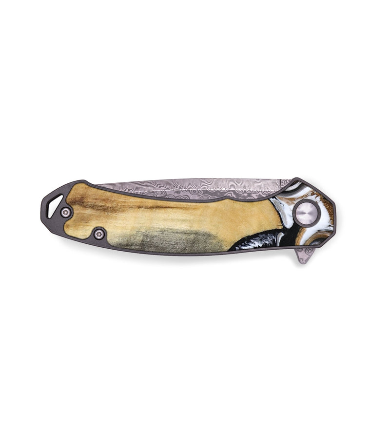 EDC Wood Pocket Knife - Bristol (Black & White, 817292)