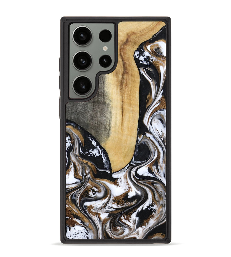Galaxy S23 Ultra Wood Phone Case - Bristol (Black & White, 817292)