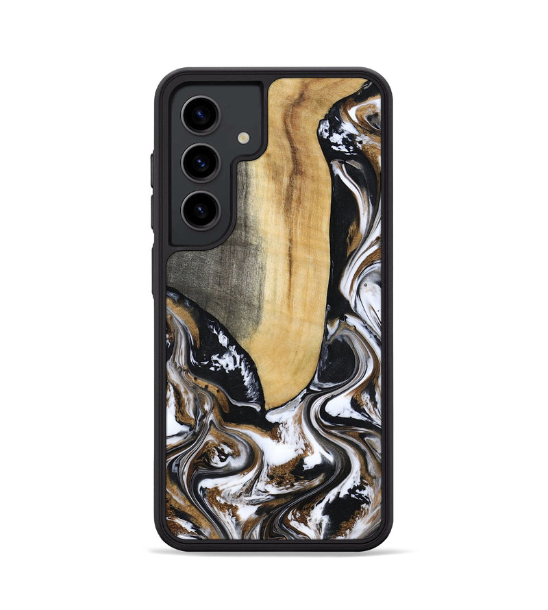 Galaxy S24 Wood Phone Case - Bristol (Black & White, 817292)