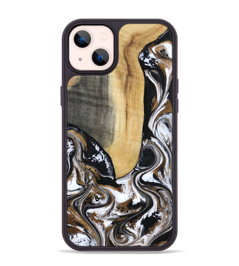 iPhone 14 Plus Wood Phone Case - Bristol (Black & White, 817292)