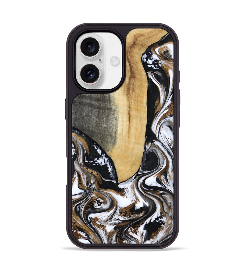 iPhone 17 Wood Phone Case - Bristol (Black & White, 817292)