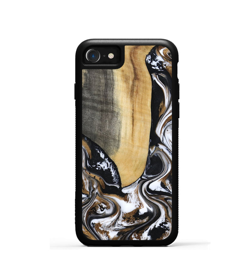 iPhone SE Wood Phone Case - Bristol (Black & White, 817292)