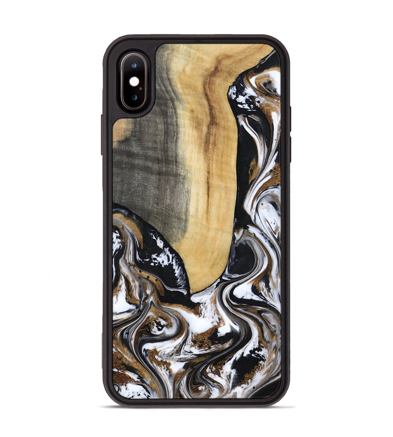 iPhone Xs Max Wood Phone Case - Bristol (Black & White, 817292)